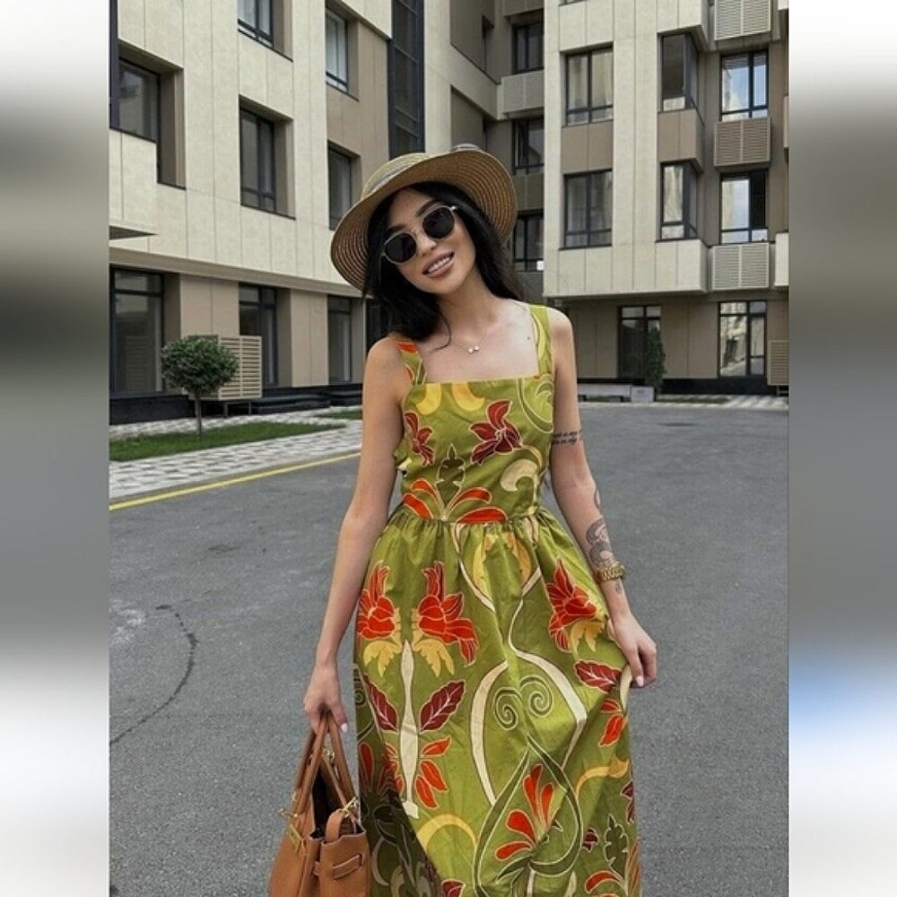 ZARA PRINTED  DRESS Size  M - Picture 13 of 15